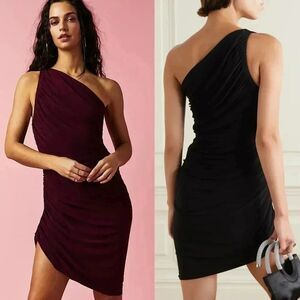 Free People Norma Kamali Diana Mini Dress in Plum Size Small NWOT $195